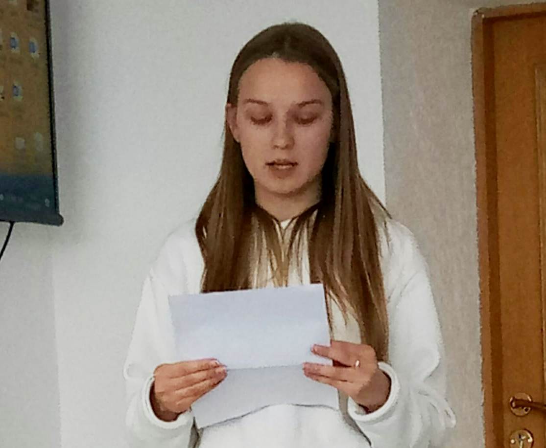 Студентка ІІ курсу полонійного відділення Тимощук Єва розповідає цікаві факти із життя поетеси 